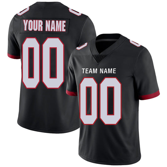 Custom Team Player or Personalized Design Your Own Name for Men's Women's Youth Jerseys Red Football Jerseys