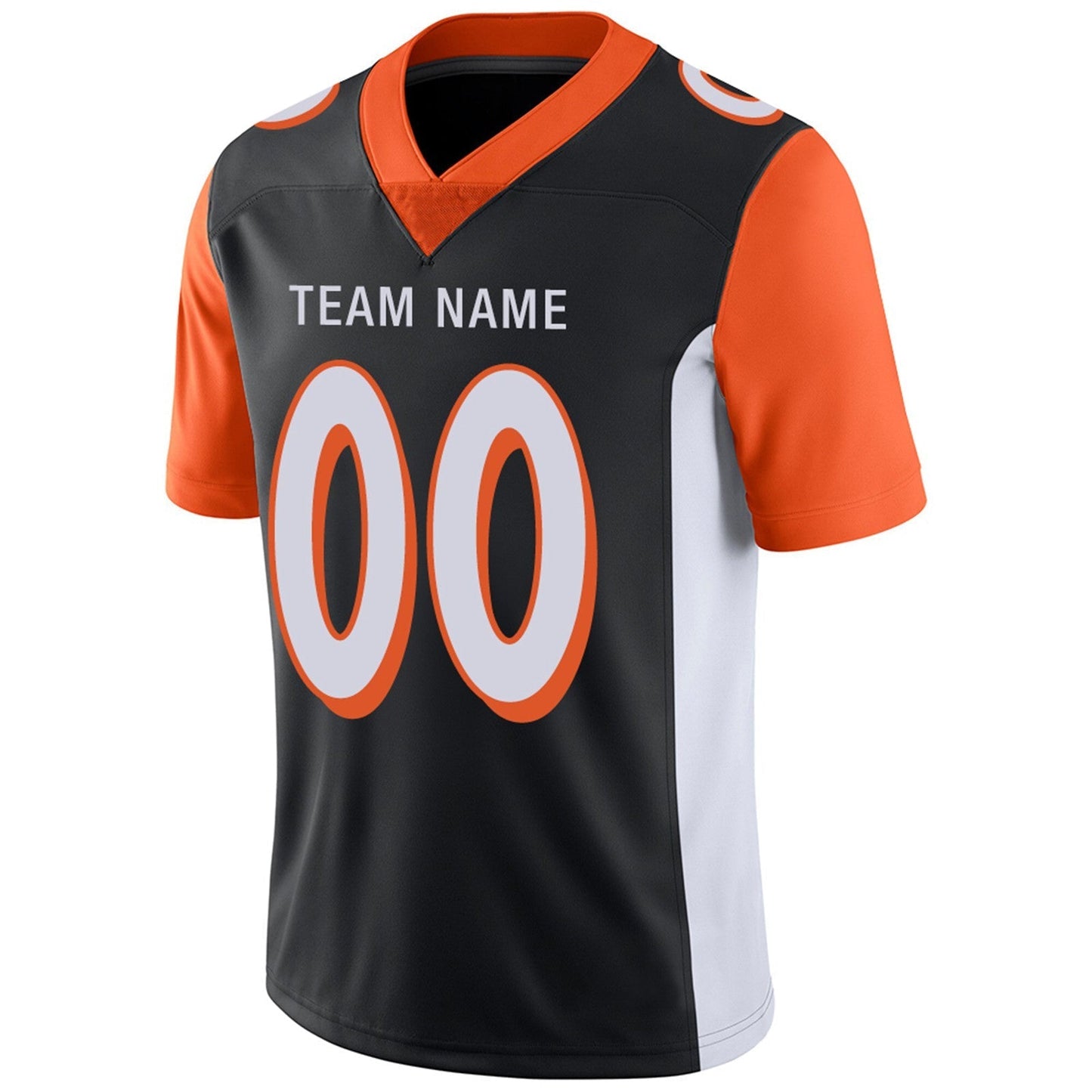 Custom Football Jerseys Team Player or Personalized Design Your Own Name for Men's Women's Youth Jerseys Orange