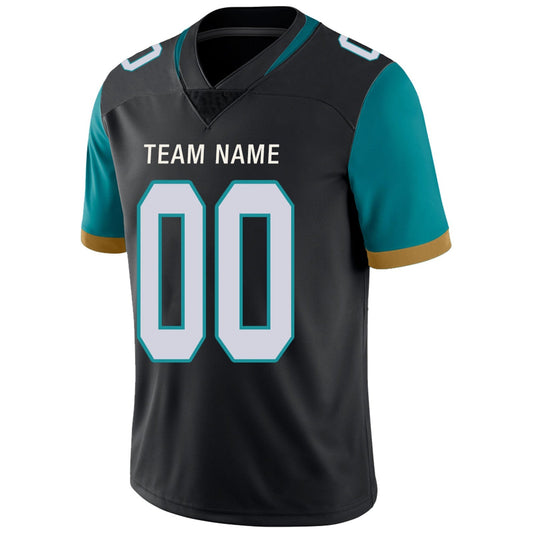 Custom Football Jerseys Team Player or Personalized Design Your Own Name for Men's Women's Youth Jerseys Teal
