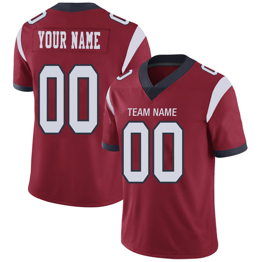 Custom Football Jerseys Team Player or Personalized Design Your Own Name for Men's Women's Youth Jerseys Navy
