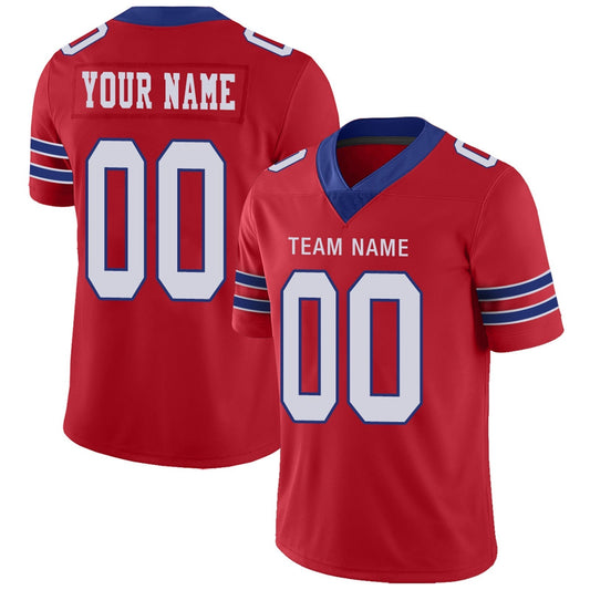 Custom Football Jerseys Team Player or Personalized Design Your Own Name for Men's Women's Youth Jerseys Royal