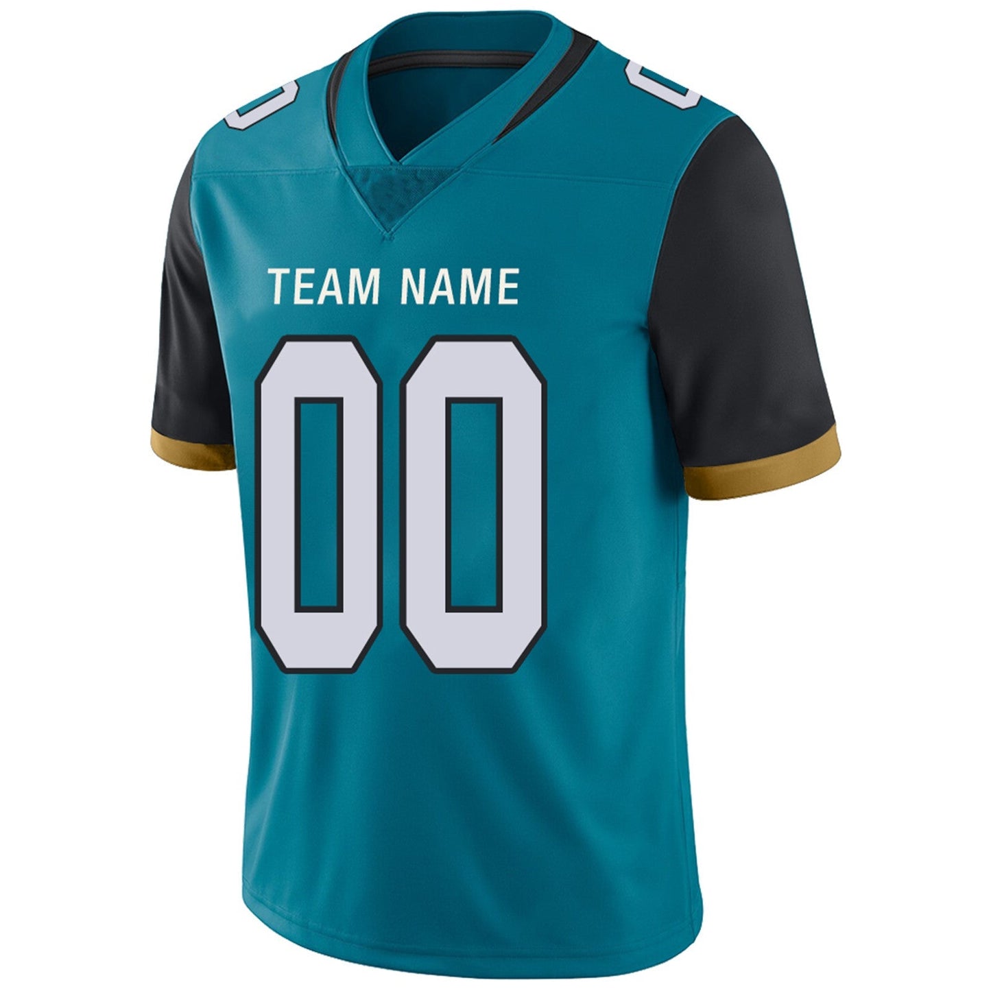 Custom Football Jerseys Team Player or Personalized Design Your Own Name for Men's Women's Youth Jerseys Teal