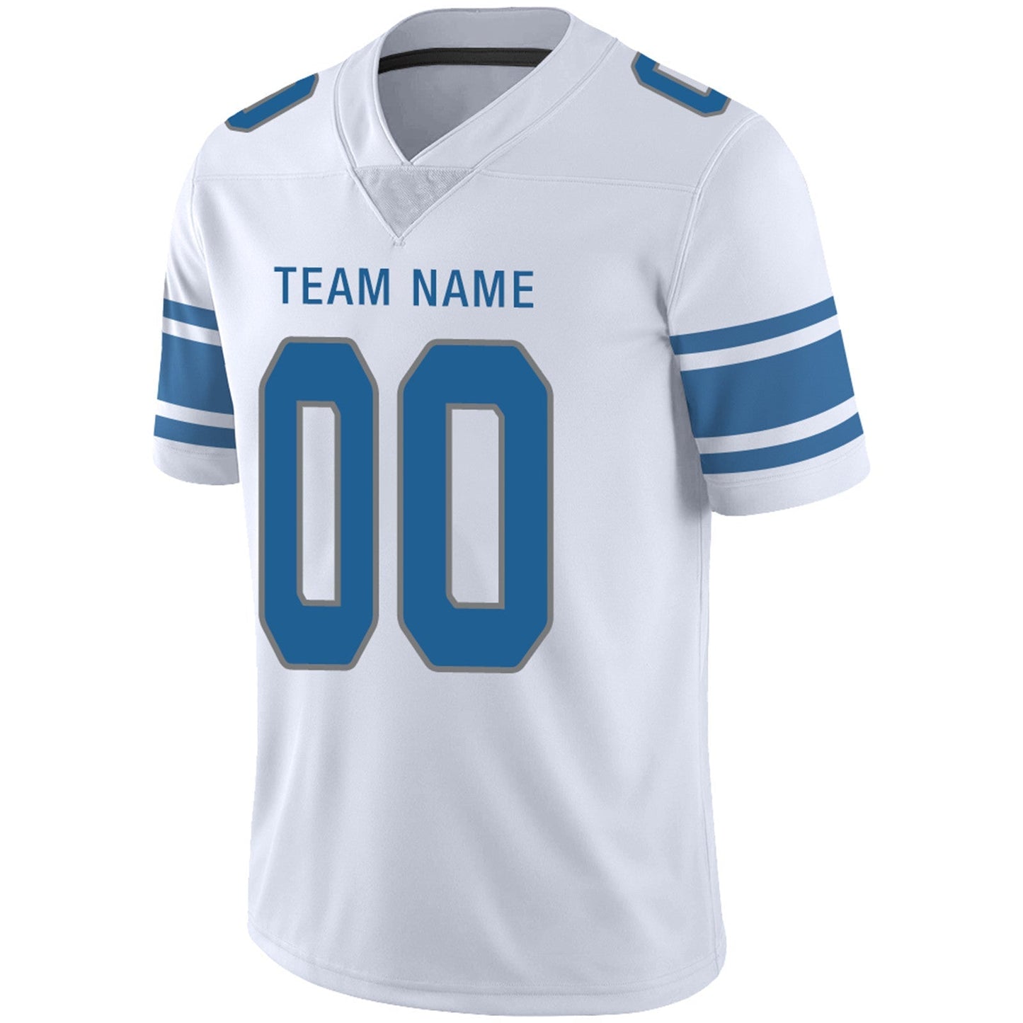 Custom Football Jersey Team Player or Personalized Design Your Own Name for Men's Women's Youth Jerseys Blue
