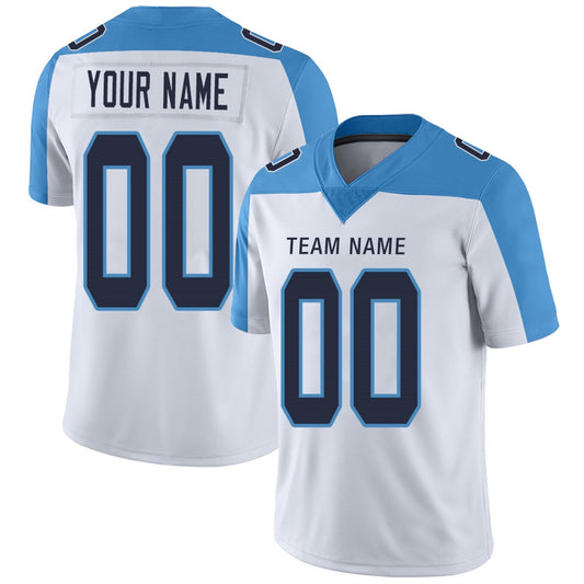 Custom Football Jerseys Team Player or Personalized Design Your Own Name for Men's Women's Youth Jerseys Navy