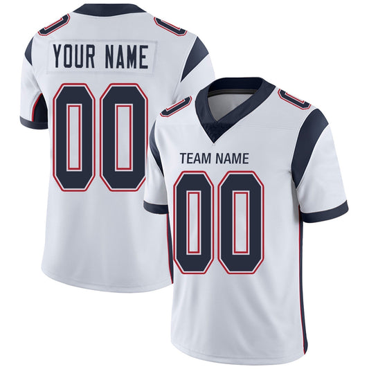 Custom Football Jerseys Team Player or Personalized Design Your Own Name for Men's Women's Youth Jerseys Navy