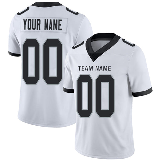 Custom Football Jerseys Team Player or Personalized Design Your Own Name for Men's Women's Youth Jerseys Black