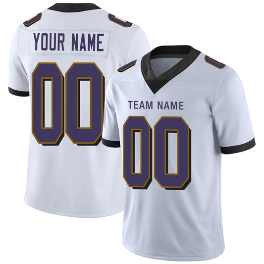 Custom Football JerseyS Team Player or Personalized Design Your Own Name for Men's Women's Youth Jerseys Purple