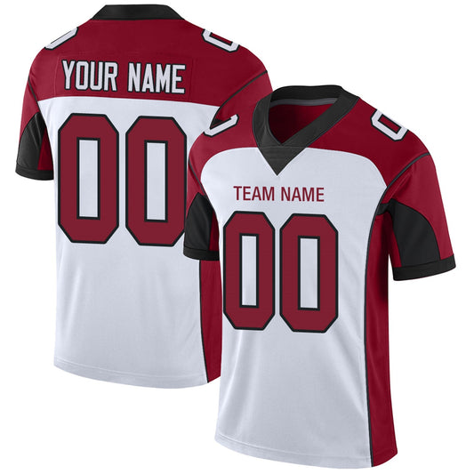 Custom Team Player or Personalized Design Your Own Name for Men's Women's Youth Jerseys Red Football Jerseys
