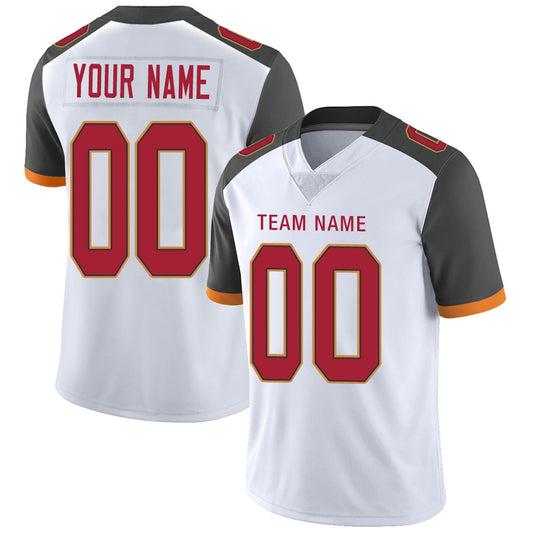 Custom Football Jerseys Team Player or Personalized Design Your Own Name for Men's Women's Youth Jerseys Red