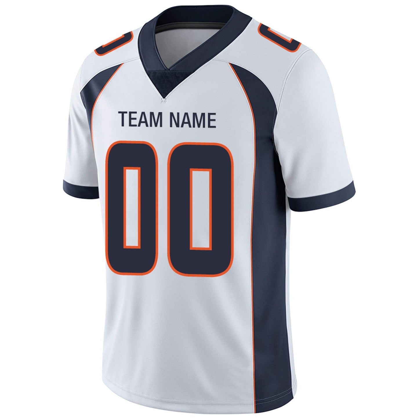 Custom Football Jerseys Team Player or Personalized Design Your Own Name for Men's Women's Youth Jerseys Orange