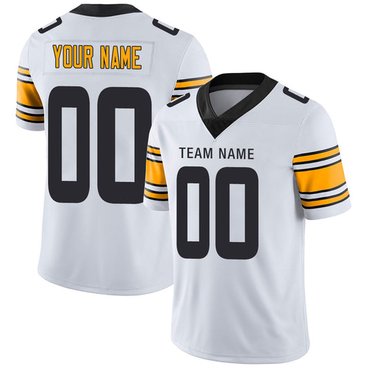 Custom Football Jerseys Team Player or Personalized Design Your Own Name for Men's Women's Youth Jerseys Black