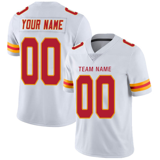 Custom Football Jerseys Team Player or Personalized Design Your Own Name for Men's Women's Youth Jerseys Red