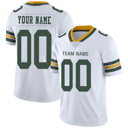 Custom Football Jerseys Team Player or Personalized Design Your Own Name for Men's Women's Youth Jerseys Green