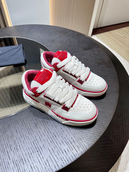 Men's Amiri Premium Leather Platform Mesh Shoes