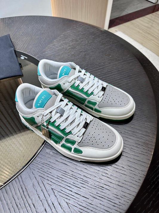 Amiri Leather Low-Top Fashion Sneakers - Casual Sports Shoes