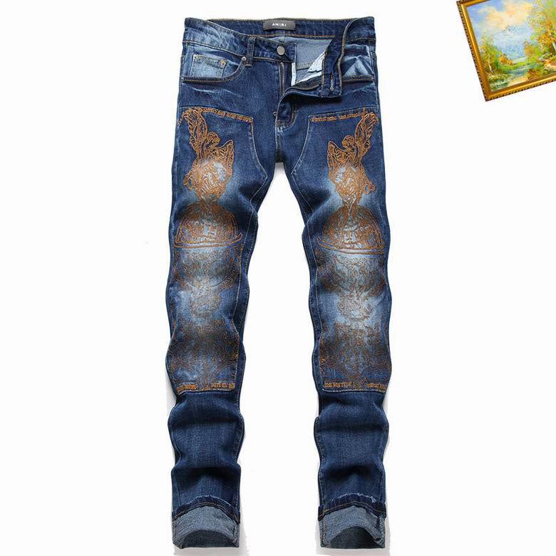 Men's Amiri Fashionable Casual Jeans Pants Size 28-38
