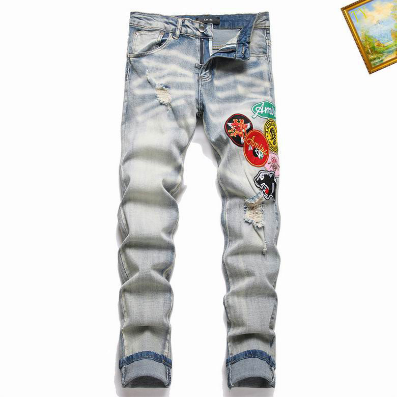 Men's Amiri Fashionable Casual Jeans Pants Size 29-38