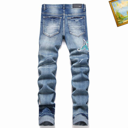 Men's Amiri Fashionable Casual Jeans Pants Size 29-38