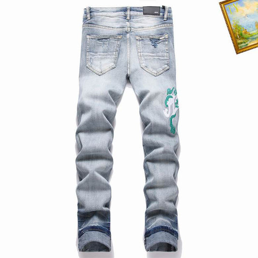 Men's Amiri Fashionable Casual Jeans Pants Size 29-38