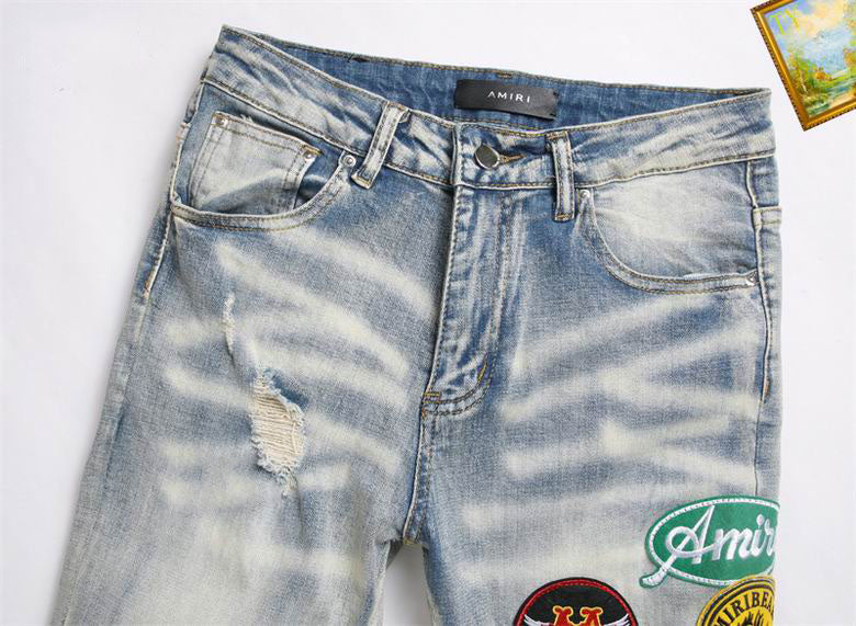 Men's Amiri Fashionable Casual Jeans Pants Size 29-38