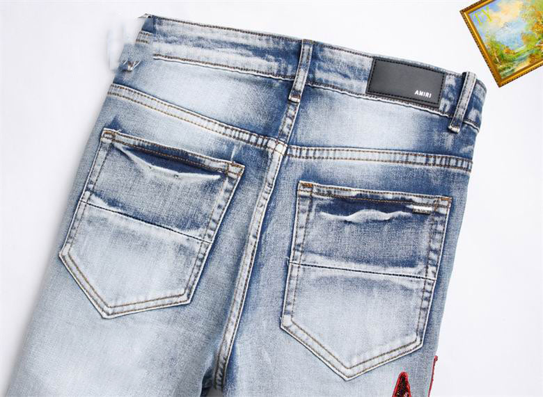 Men's Amiri Fashionable Casual Jeans Pants Size 29-38