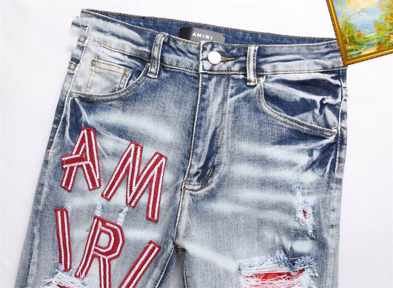 Men's Amiri Fashionable Casual Jeans Pants Size 29-38