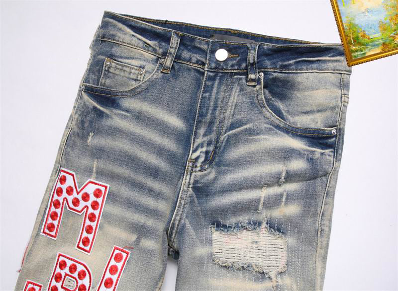 Men's Amiri Fashionable Casual Jeans Pants Size 29-38