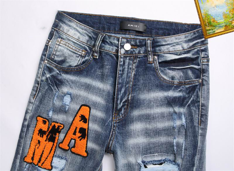 Men's Amiri Fashionable Casual Jeans Pants Size 29-38