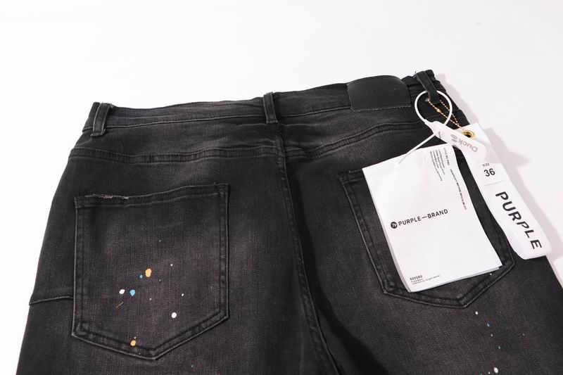 Men's Purple Fashionable Casual Jeans Pants Size 28-36