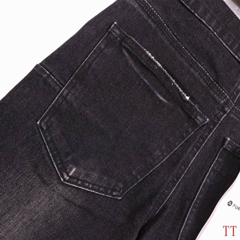 Men's Purple Fashionable Casual Jeans Pants Size 28-38
