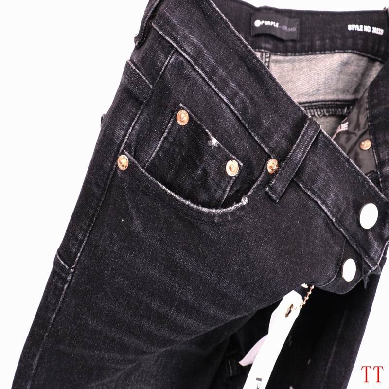 Men's Purple Fashionable Casual Jeans Pants Size 28-38