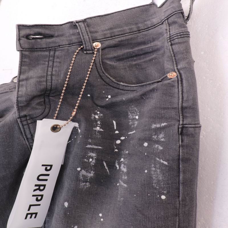 Men's Purple Fashionable Casual Jeans Pants Size 28-38