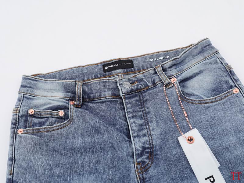 Men's Purple Fashionable Casual Jeans Pants Size 30-38