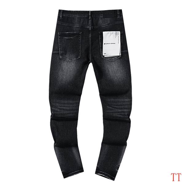 Men's Purple Fashionable Casual Jeans Pants Size 30-38