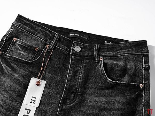 Men's Purple Fashionable Casual Jeans Pants Size 30-38