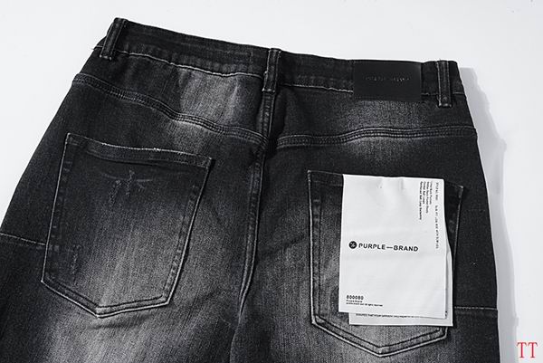 Men's Purple Fashionable Casual Jeans Pants Size 30-38
