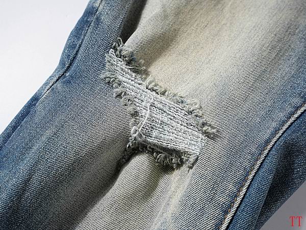 Men's Purple Fashionable Casual Jeans Pants Size 30-38