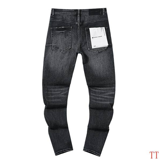 Men's Purple Fashionable Casual Jeans Pants Size 30-38