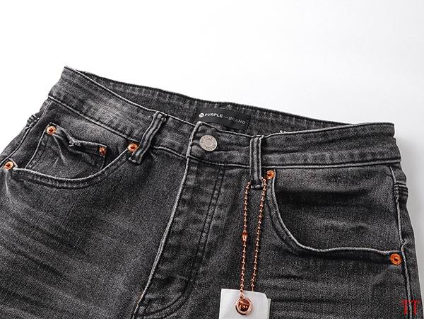 Men's Purple Fashionable Casual Jeans Pants Size 30-38