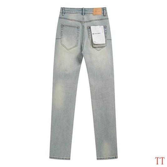 Men's Purple Fashionable Casual Jeans Pants Size 30-38