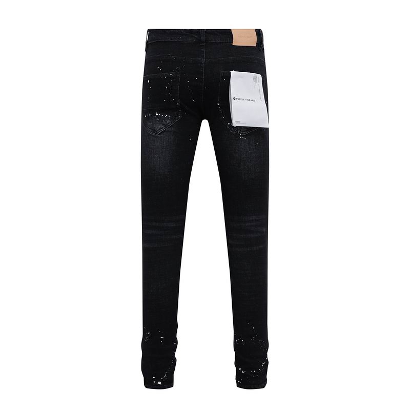Men's Purple Fashionable Casual Jeans Pants Size 30-38
