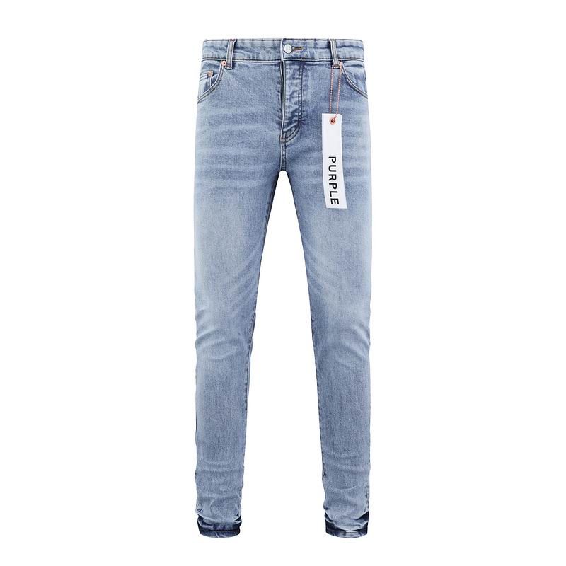 Men's Purple Fashionable Casual Jeans Pants Size 30-38