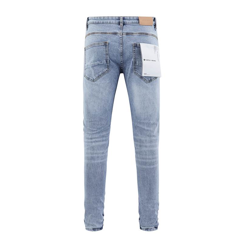 Men's Purple Fashionable Casual Jeans Pants Size 30-38