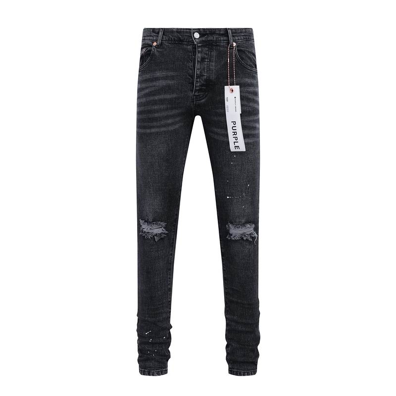 Men's Purple Fashionable Casual Jeans Pants Size 30-38