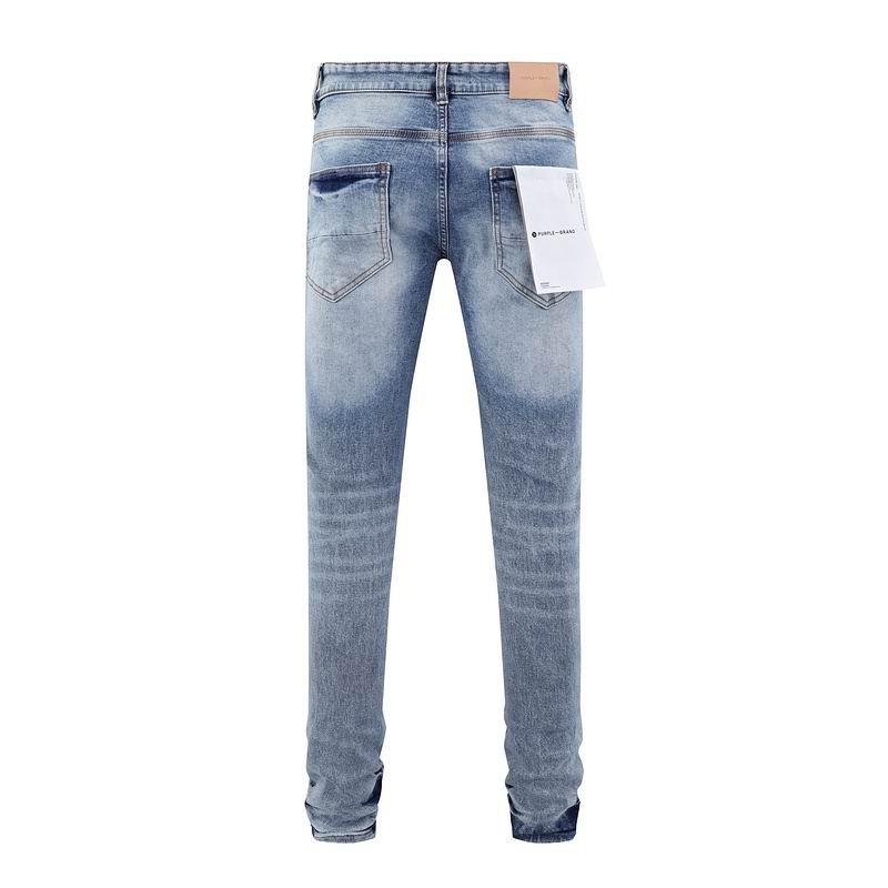 Men's Purple Fashionable Casual Jeans Pants Size 30-38