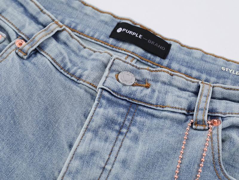 Men's Purple Fashionable Casual Jeans Pants Size 30-38