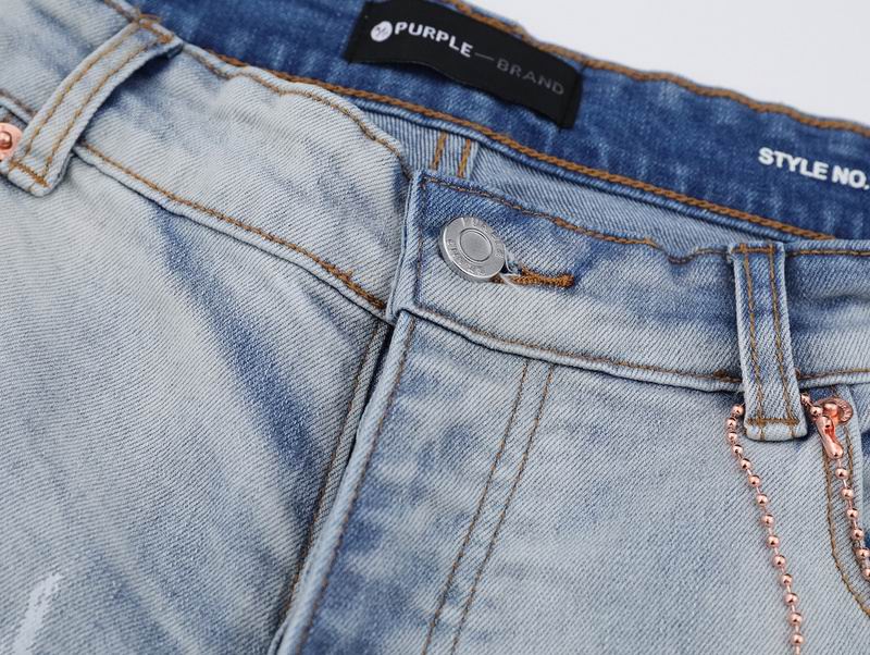 Men's Purple Fashionable Casual Jeans Pants Size 30-38