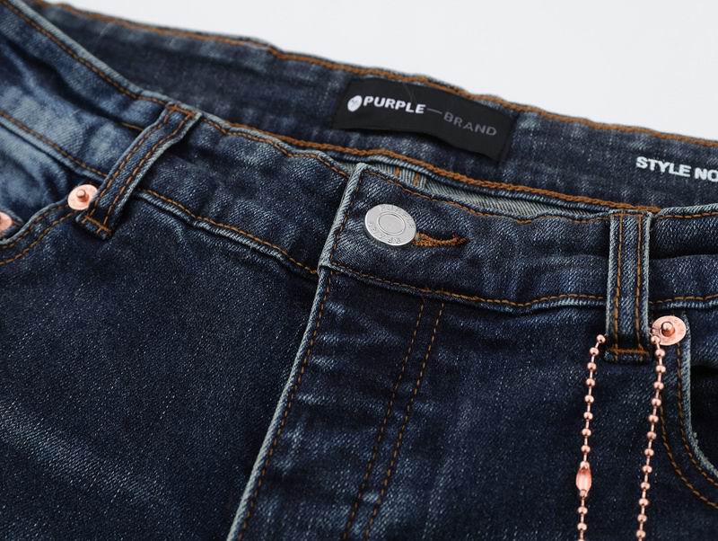 Men's Purple Fashionable Casual Jeans Pants Size 30-38