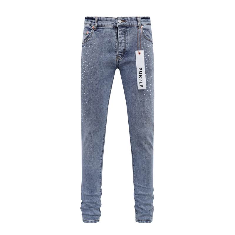 Men's Purple Fashionable Casual Jeans Pants Size 30-38