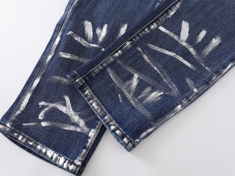 Men's Purple Fashionable Casual Jeans Pants Size 30-38